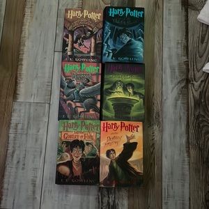 1,3,4,5,6,&7 Harry Potter books hardback